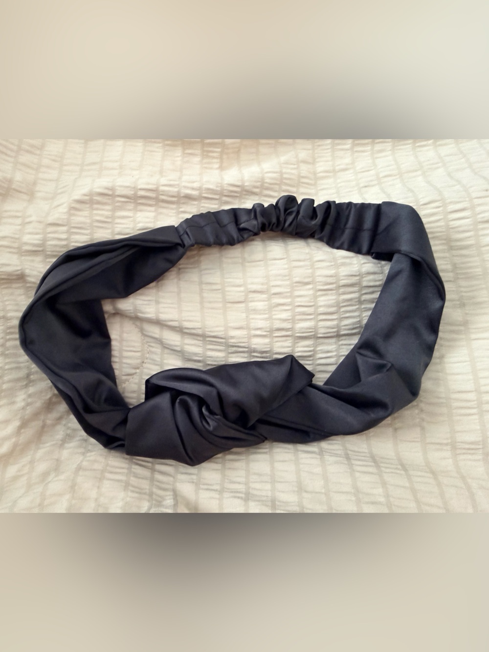 lululemon athletica Twisted Satin Headband in Black #2025 - Picture 2 of 5